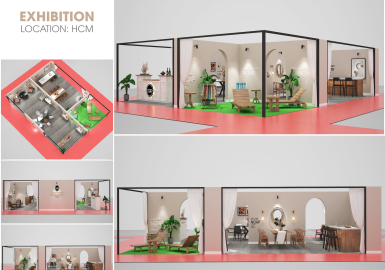 Thiết kế showroom mỹ phẩm ở Bình Tân