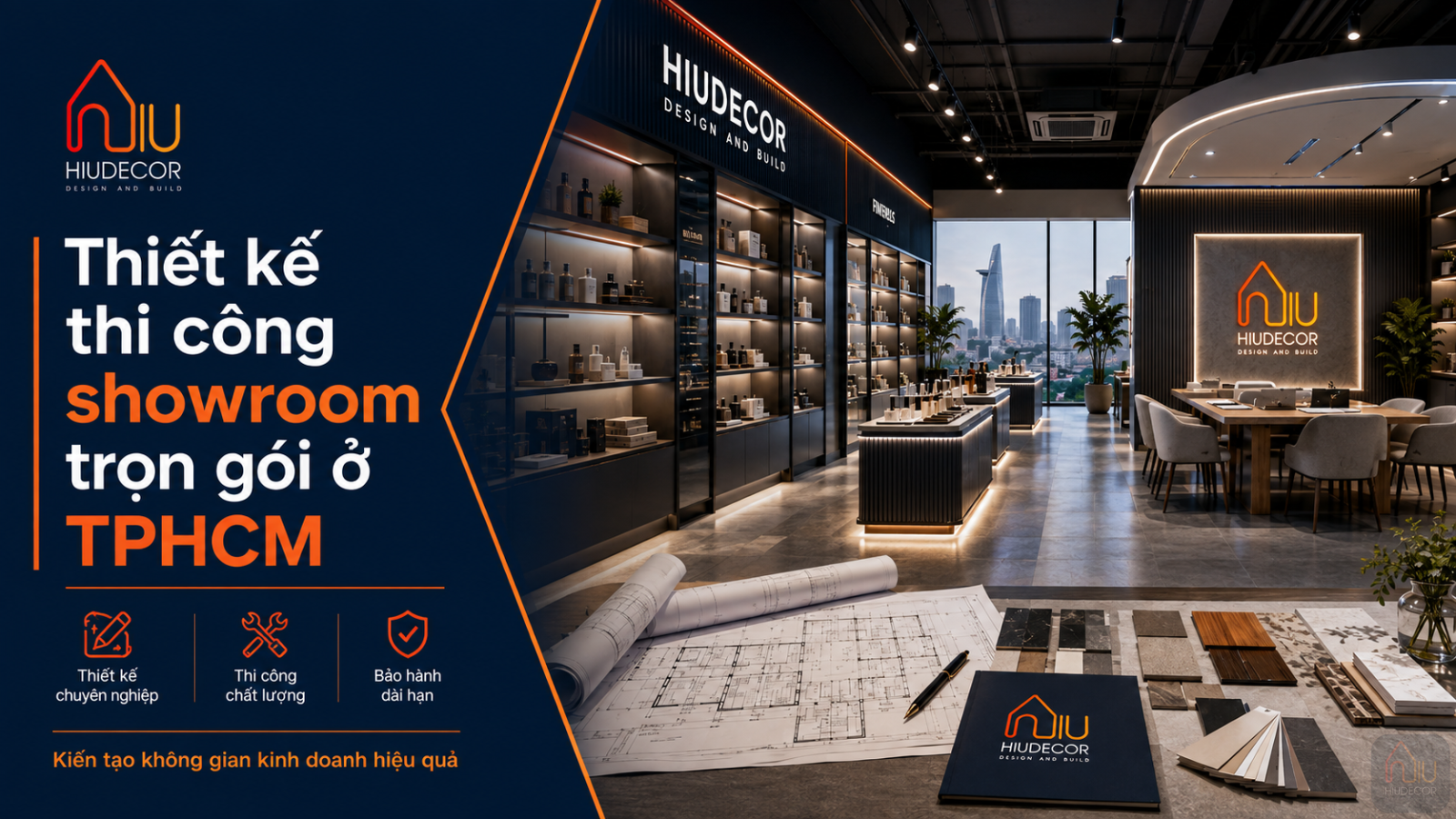 Thiết kế thi công showroom trọn gói ở TPHCM