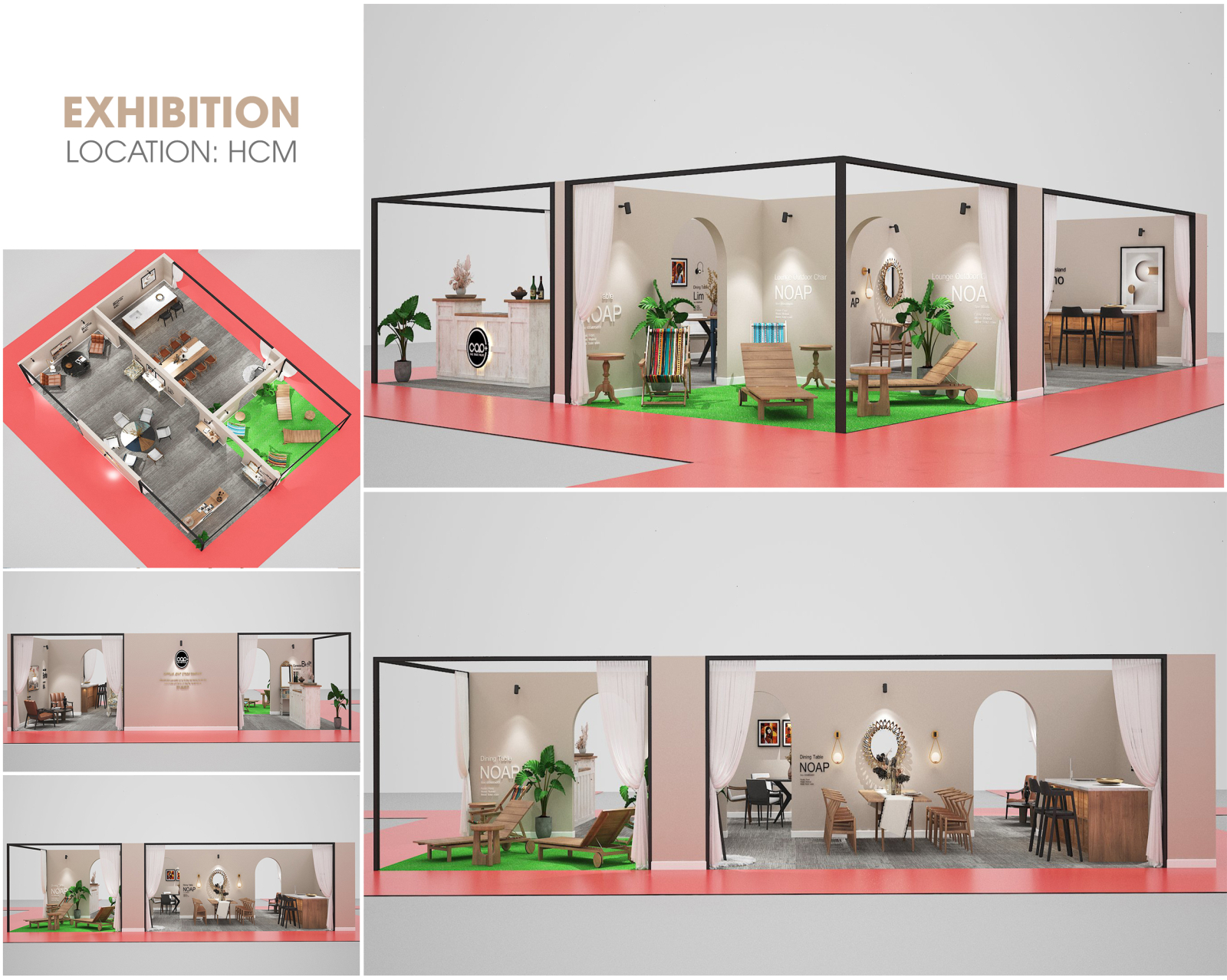 Thiết kế showroom mỹ phẩm ở Bình Tân